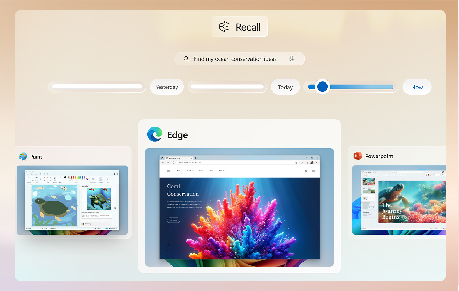 Recall feature for effortless data retrieval